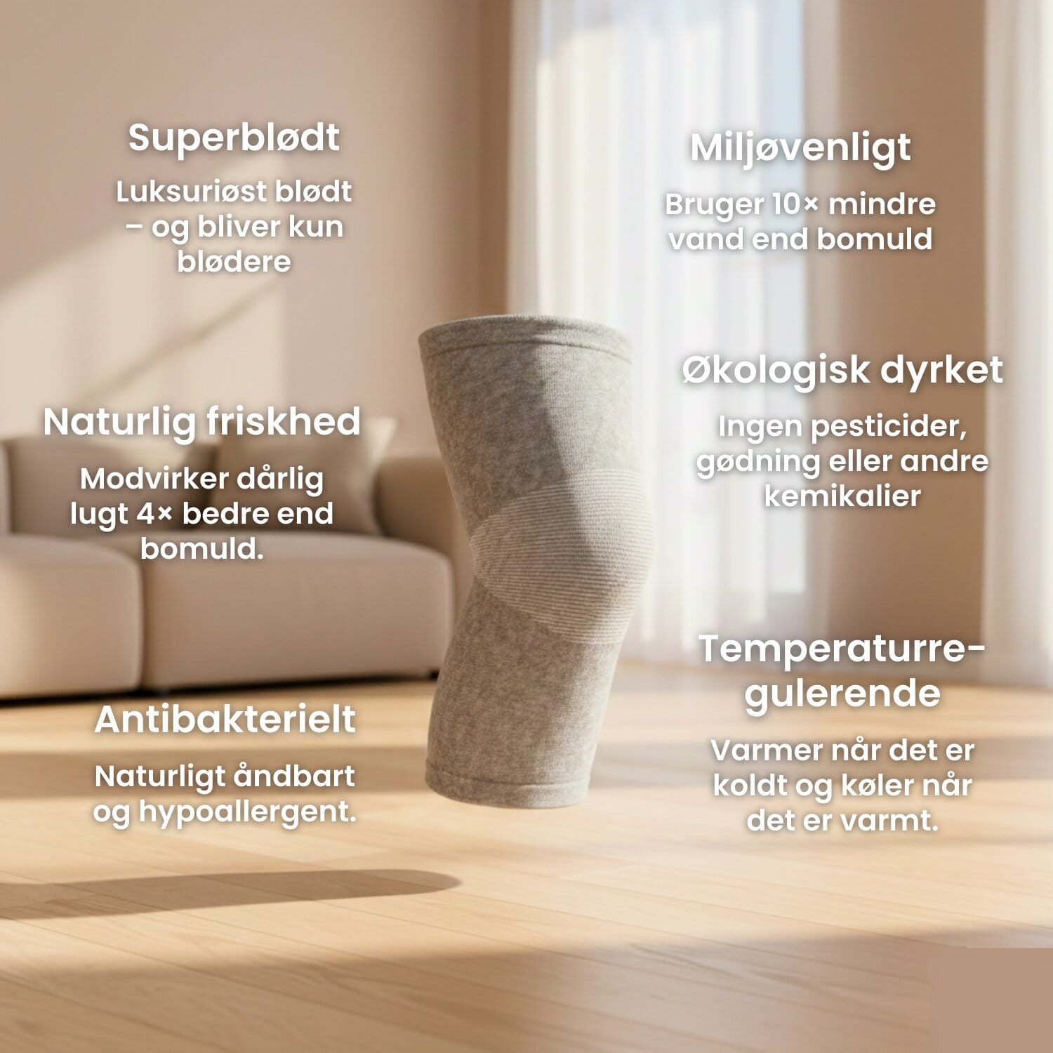 BambusRelief™ – Smertelindrende knæærmer